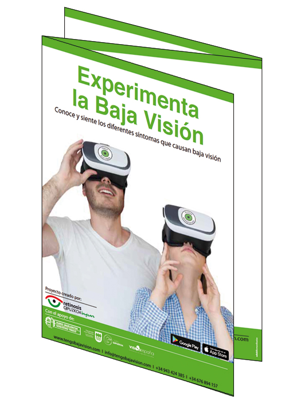 TRÍPTICO "Experimenta La Baja Vsión" TRÍPTICO "Experimenta La Baja Vsión"