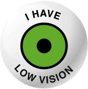 Logo TBV EN Logo Tengo Baja Visión para Imprenta en Inglés