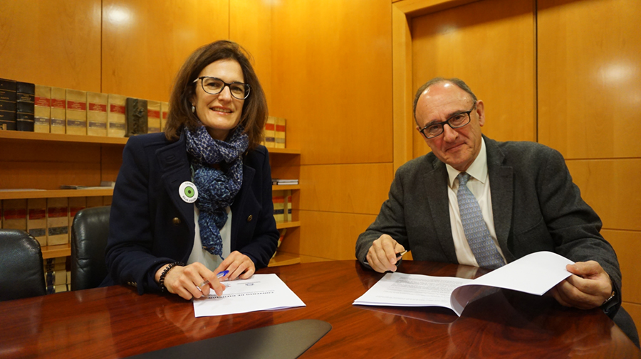El Col·legi de Metges de Gipuzkoa i Begisare signen un acord de col·laboració per a la difusió de la campanya “Tengo Baja Visión”