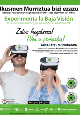 Hoy Retinosis Gipuzkoa Begisare presentará la exposición interactiva “Experimenta la Baja Visión” que sensibilizará a los arrasatearras sobre cómo ven las personas con baja visión.