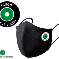 Mascarilla Higiénica Reutilizable con logo "Tengo Baja Visión" en castellano